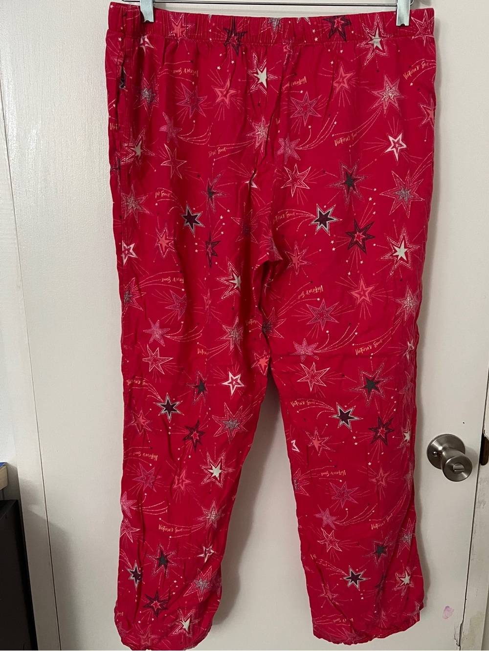 Victoria's Secret Bright Red Star-Print Kids Pajama Bottoms